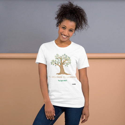 Camiseta de manga corta unisex Tu quí ets