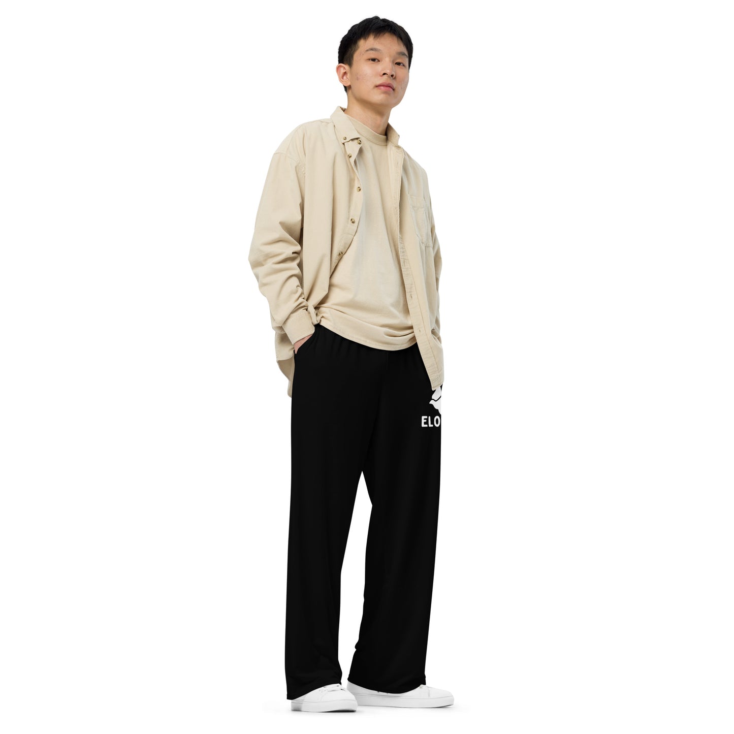 Pantalón ancho all over unisex