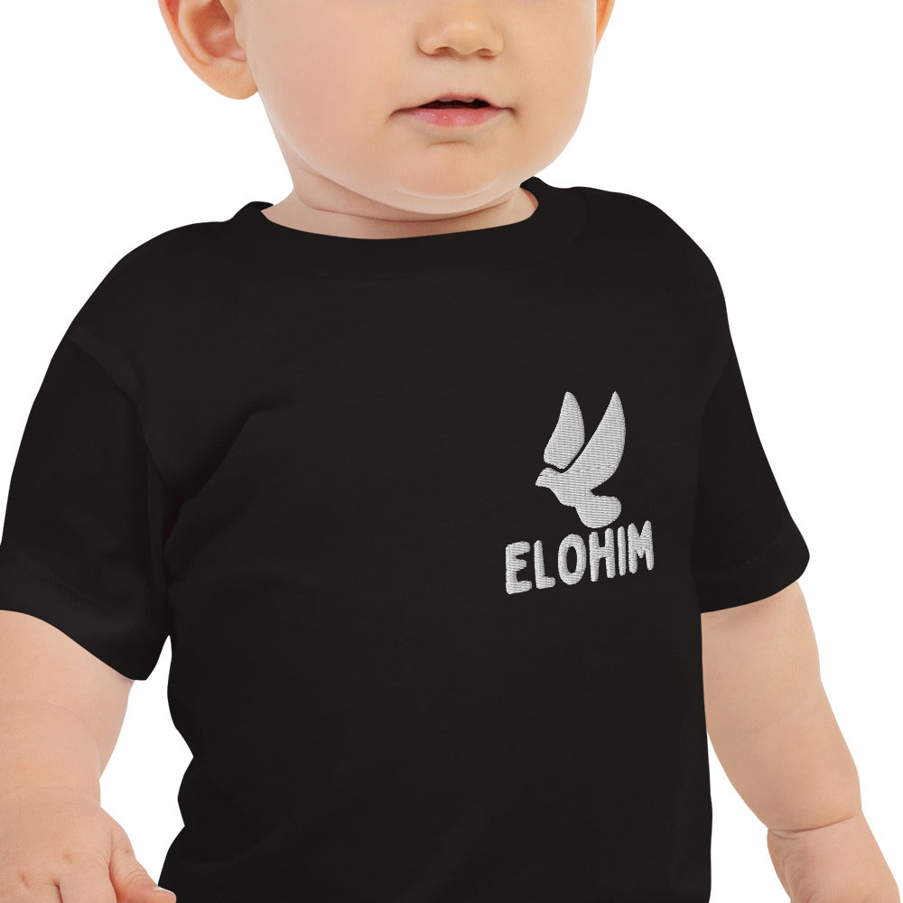 Camiseta de manga corta de punto liso para bebé