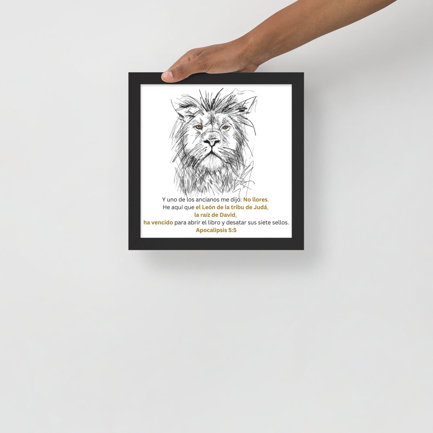 Póster con marco - León de Judá