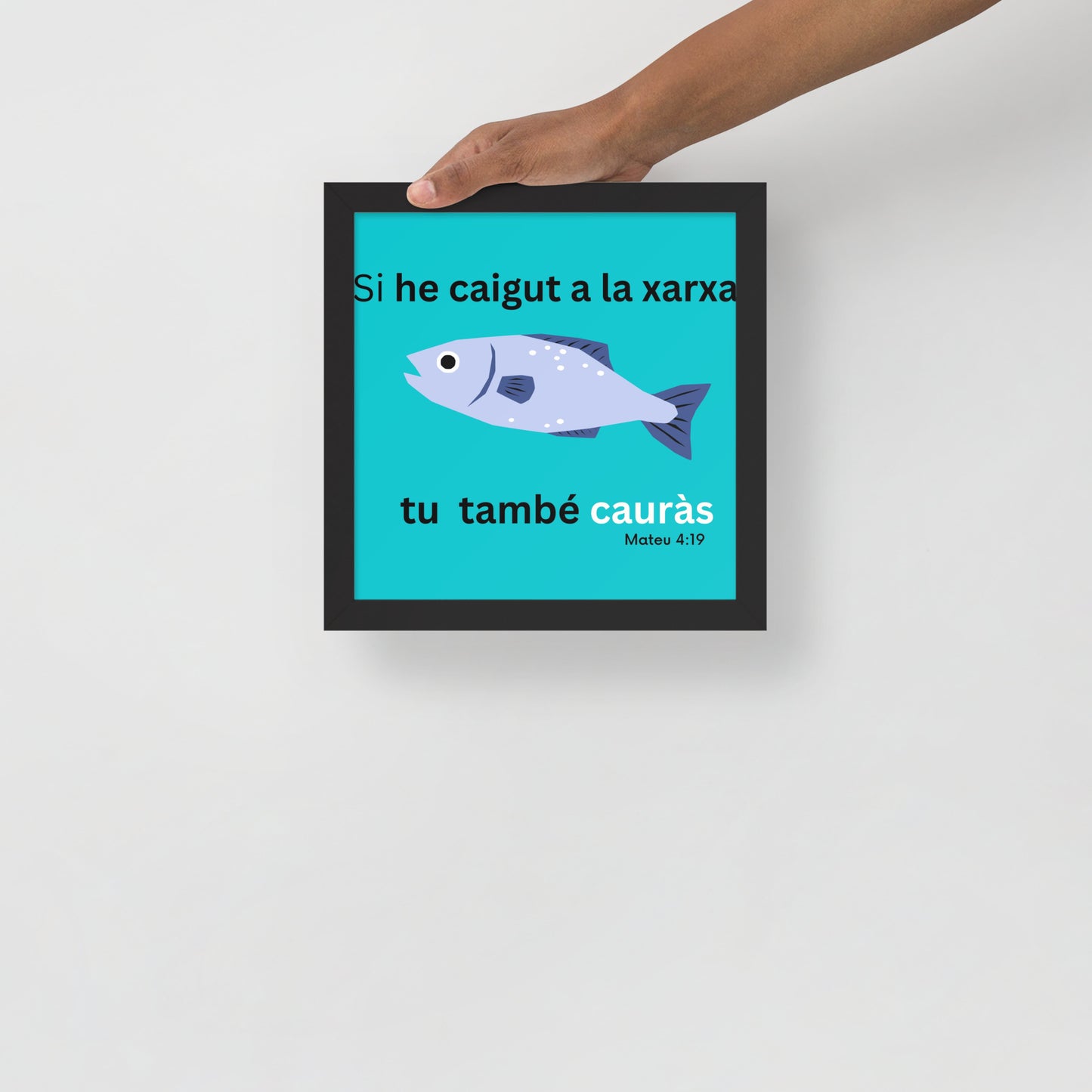 Cartell emmarcat - Si he caigut a la xarxa