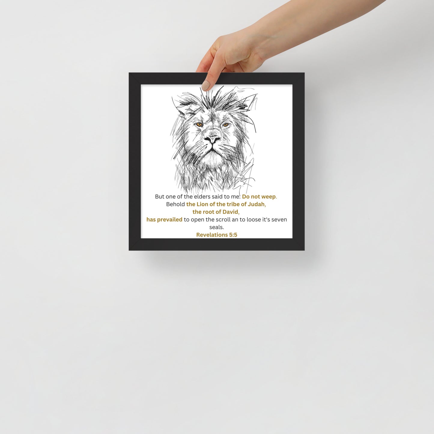 Framed poster - Lion of Judah