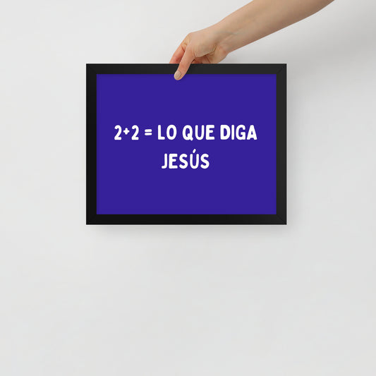 Póster con marco - 2+2