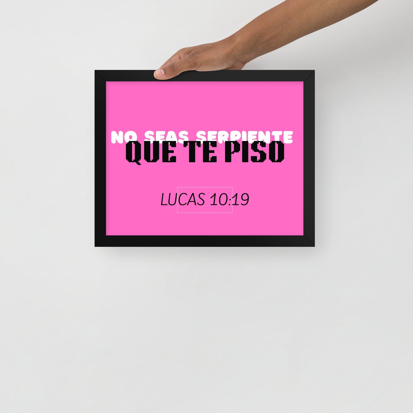 Póster con marco - No seas serpiente