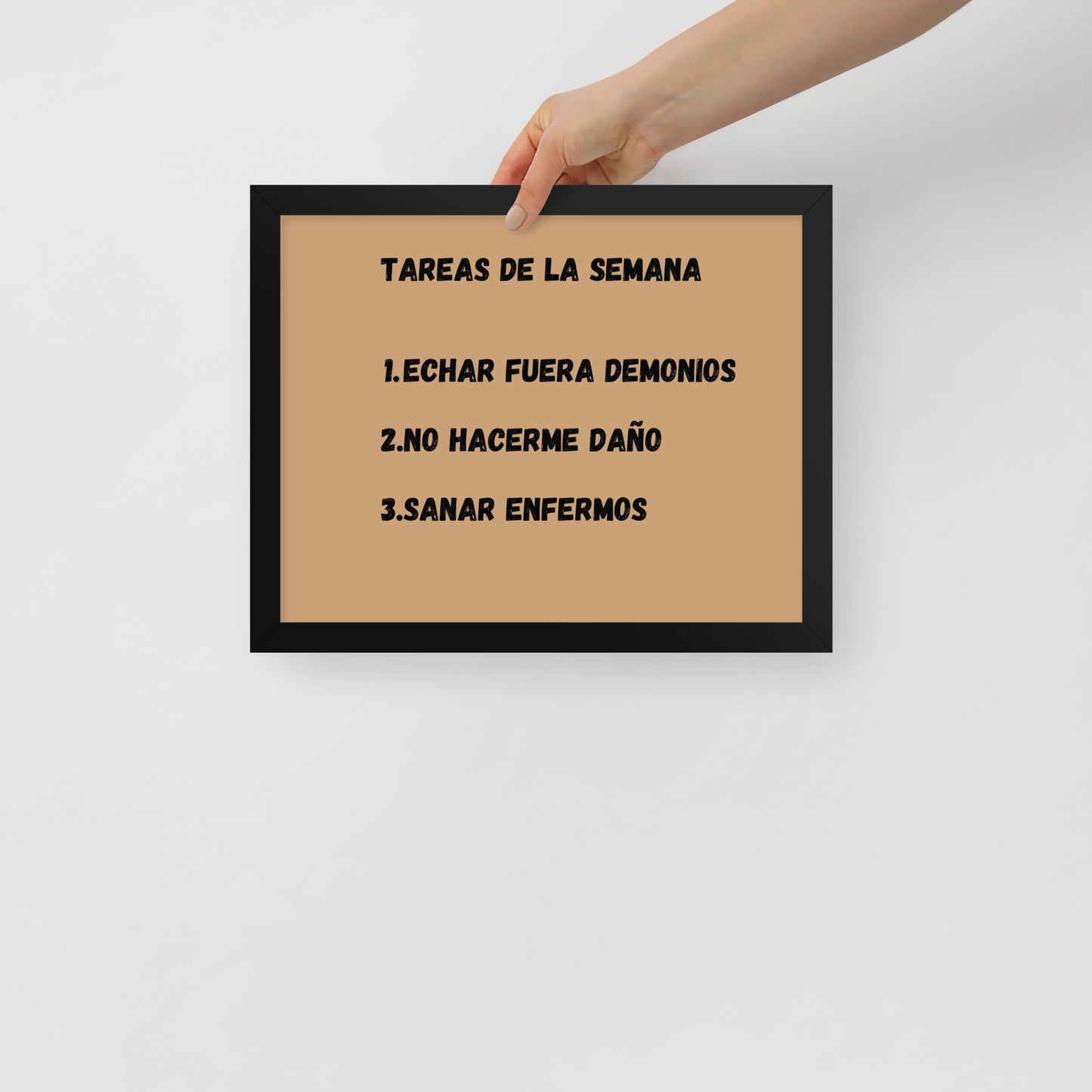 Póster con marco - Tareas de la semana