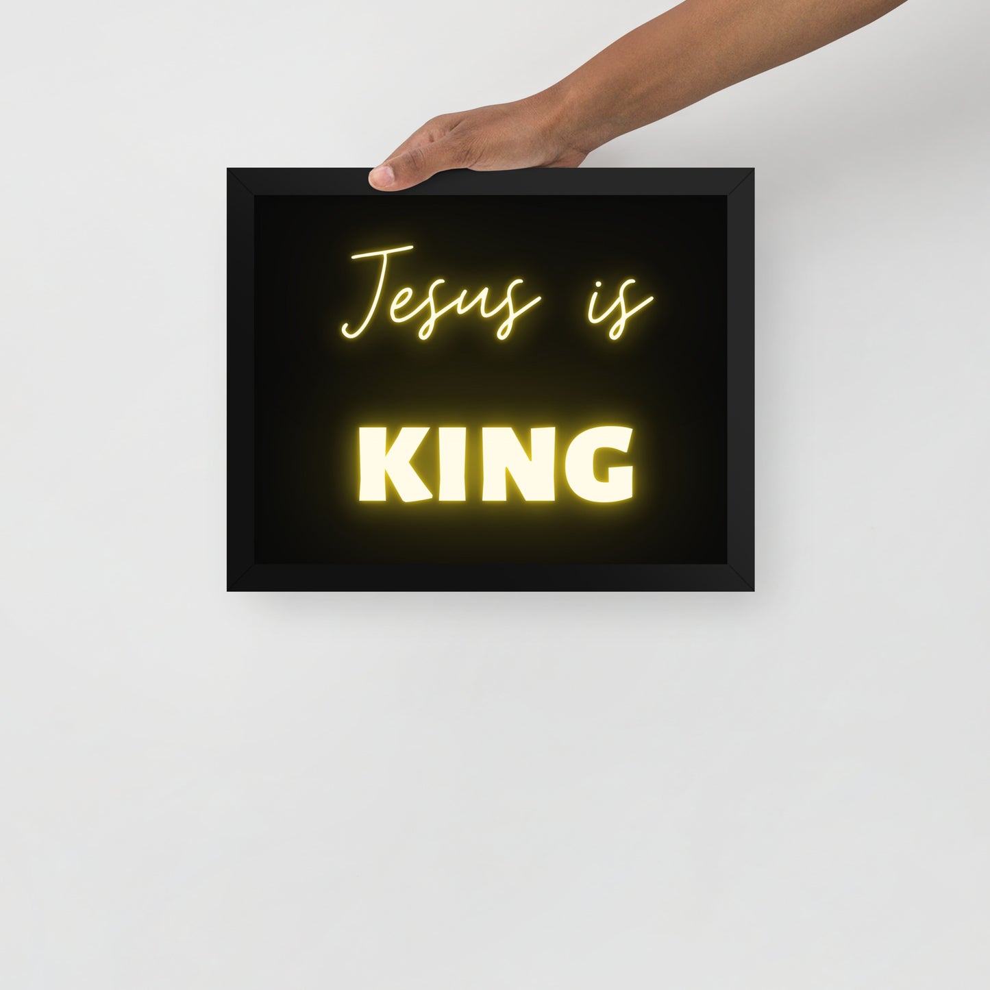 Framed poster - Jesus is King
