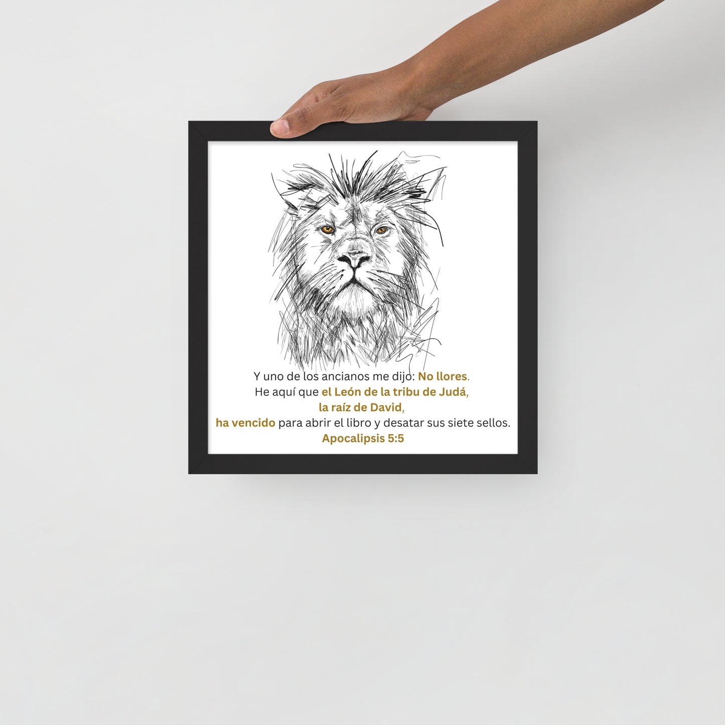 Póster con marco - León de Judá