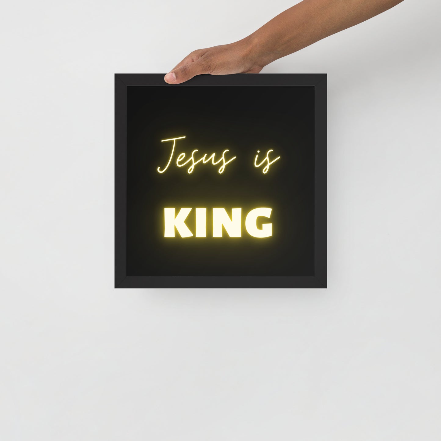Framed poster - Jesus is King