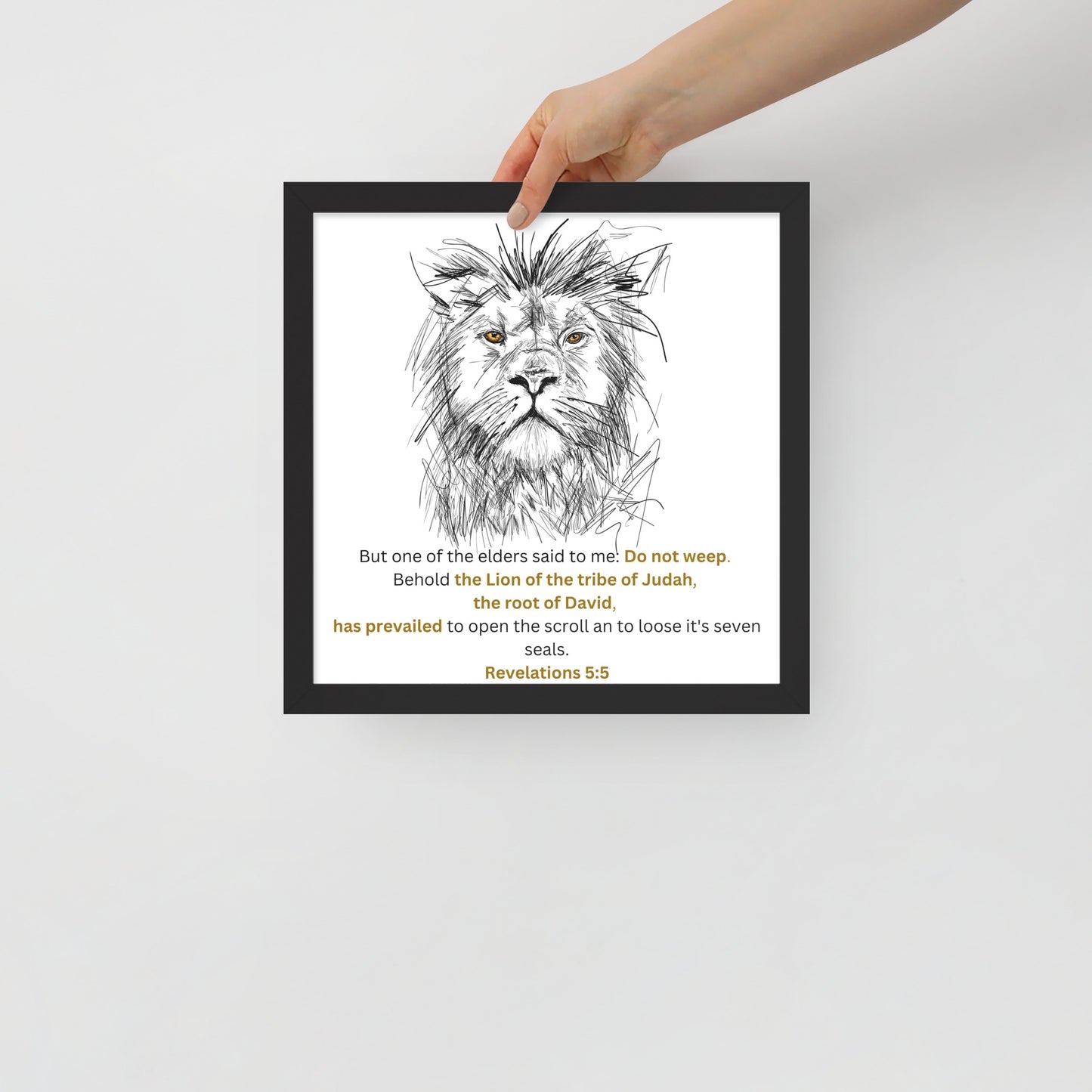 Framed poster - Lion of Judah