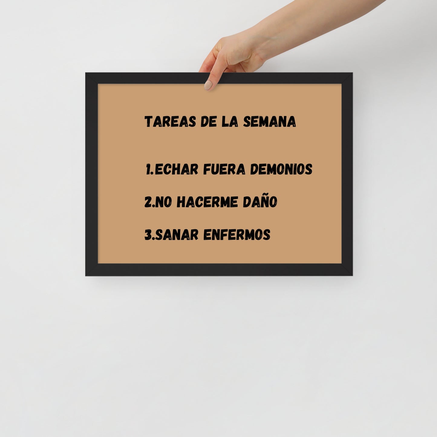 Póster con marco - Tareas de la semana