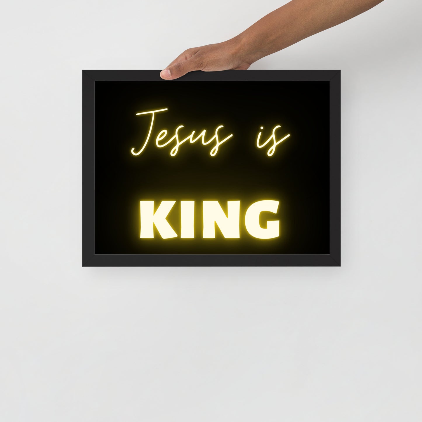 Framed poster - Jesus is King