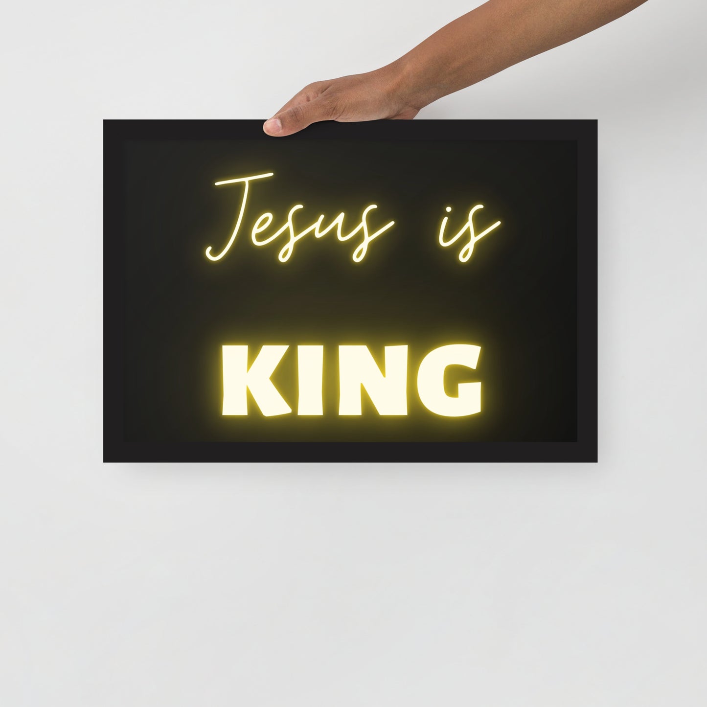 Framed poster - Jesus is King