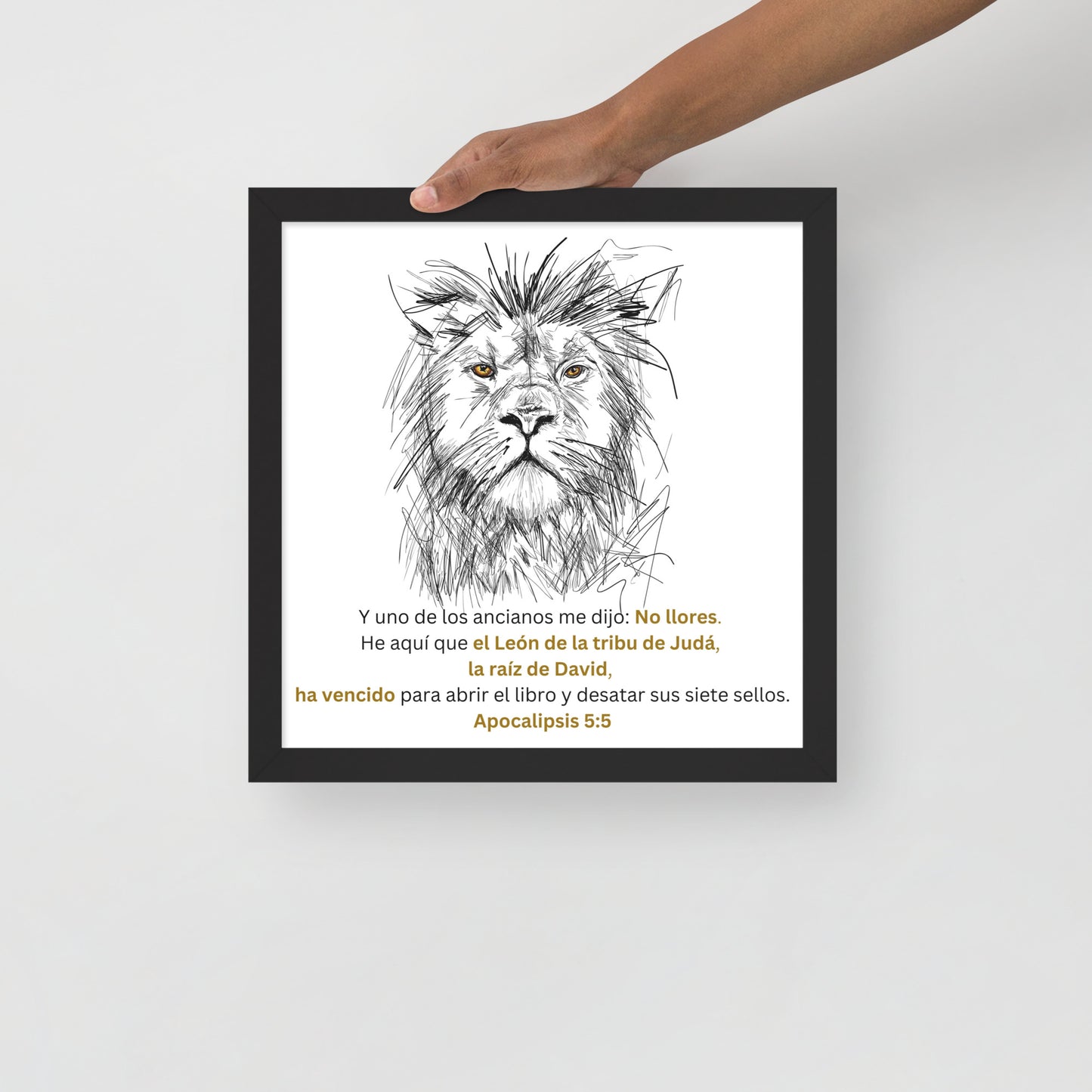Póster con marco - León de Judá