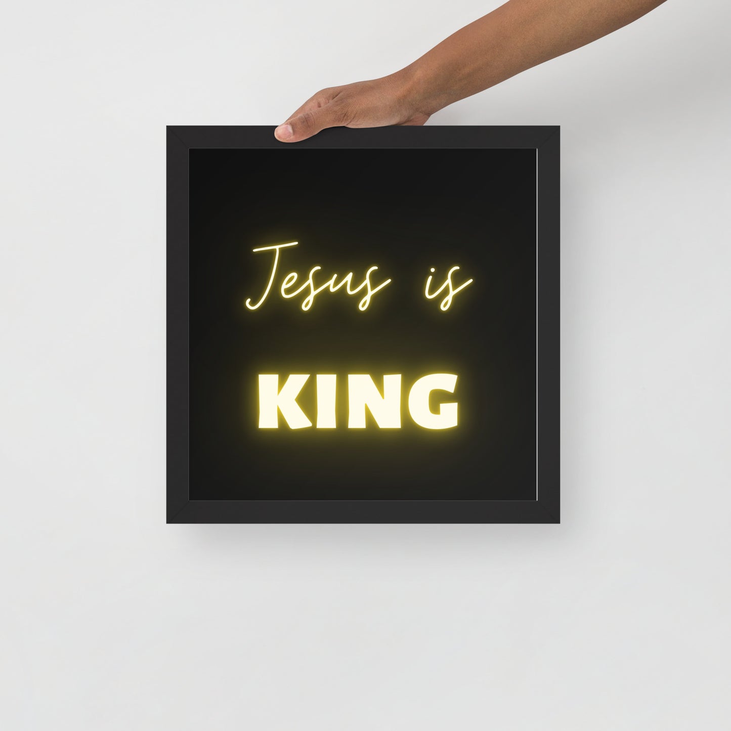 Framed poster - Jesus is King