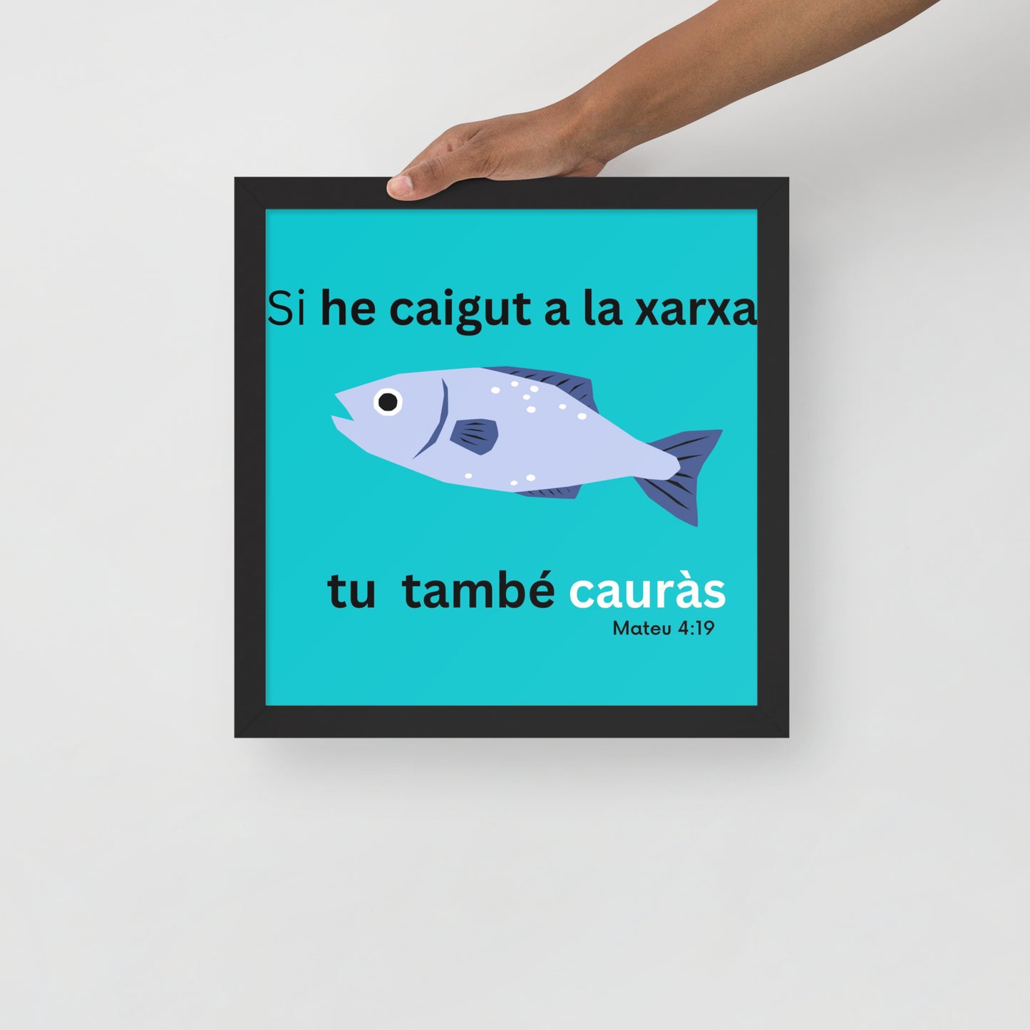 Cartell emmarcat - Si he caigut a la xarxa