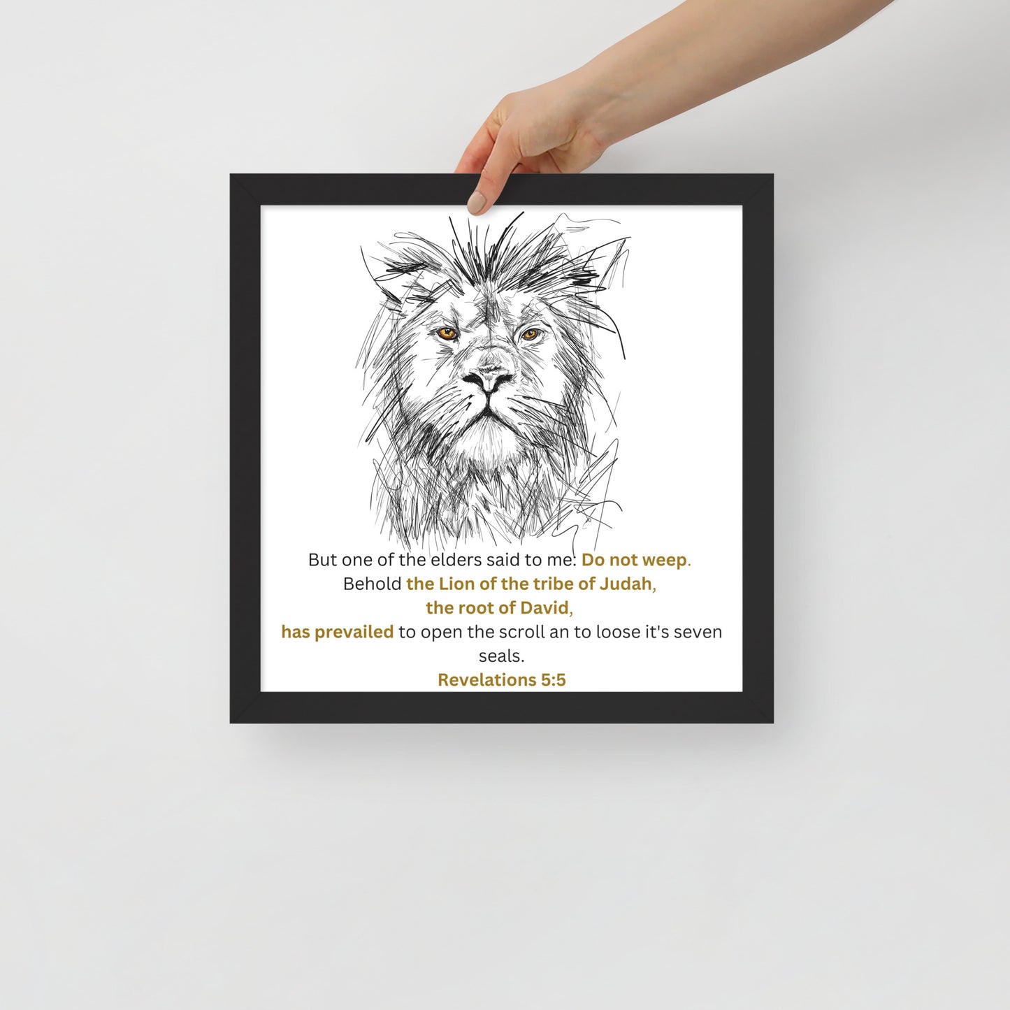 Framed poster - Lion of Judah