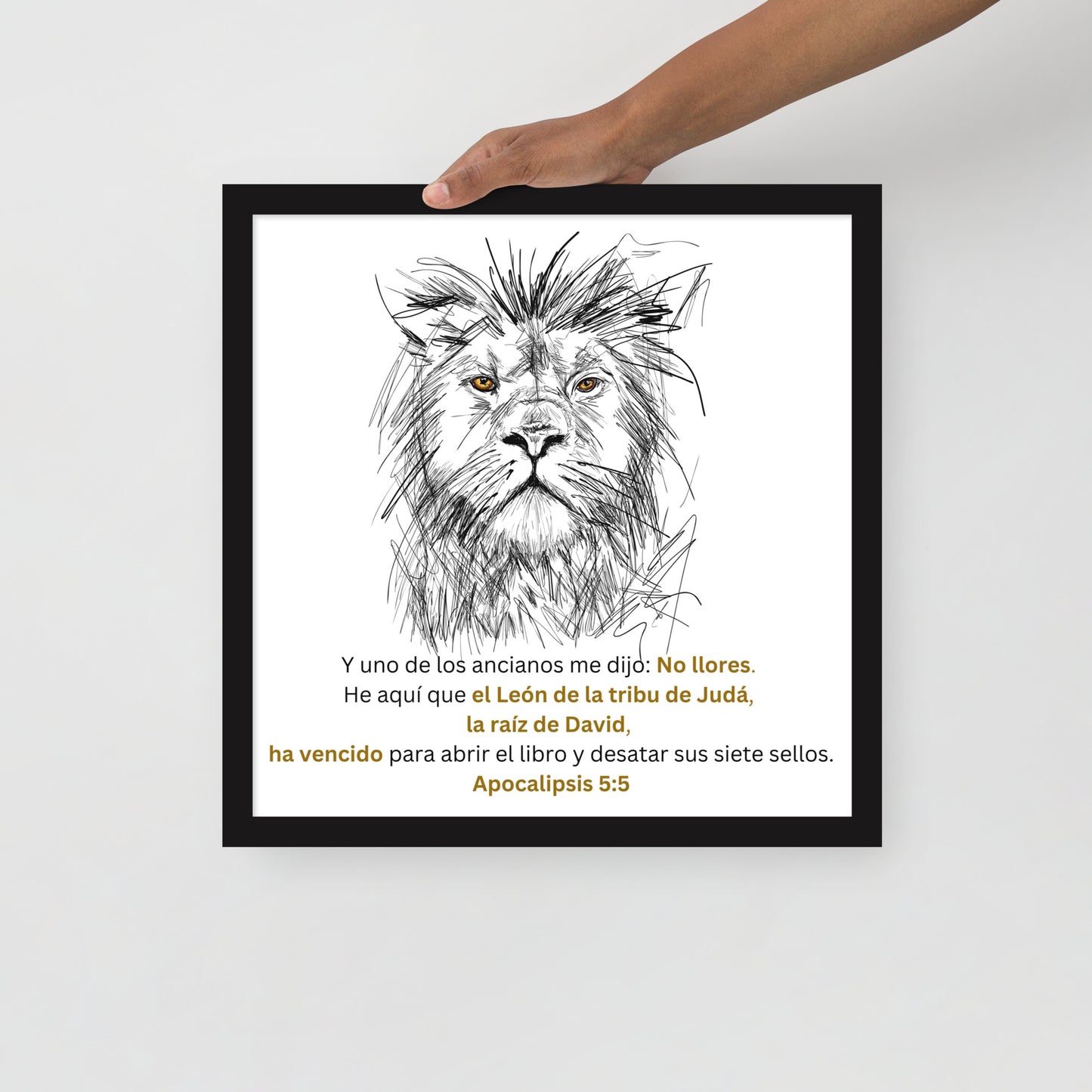 Póster con marco - León de Judá