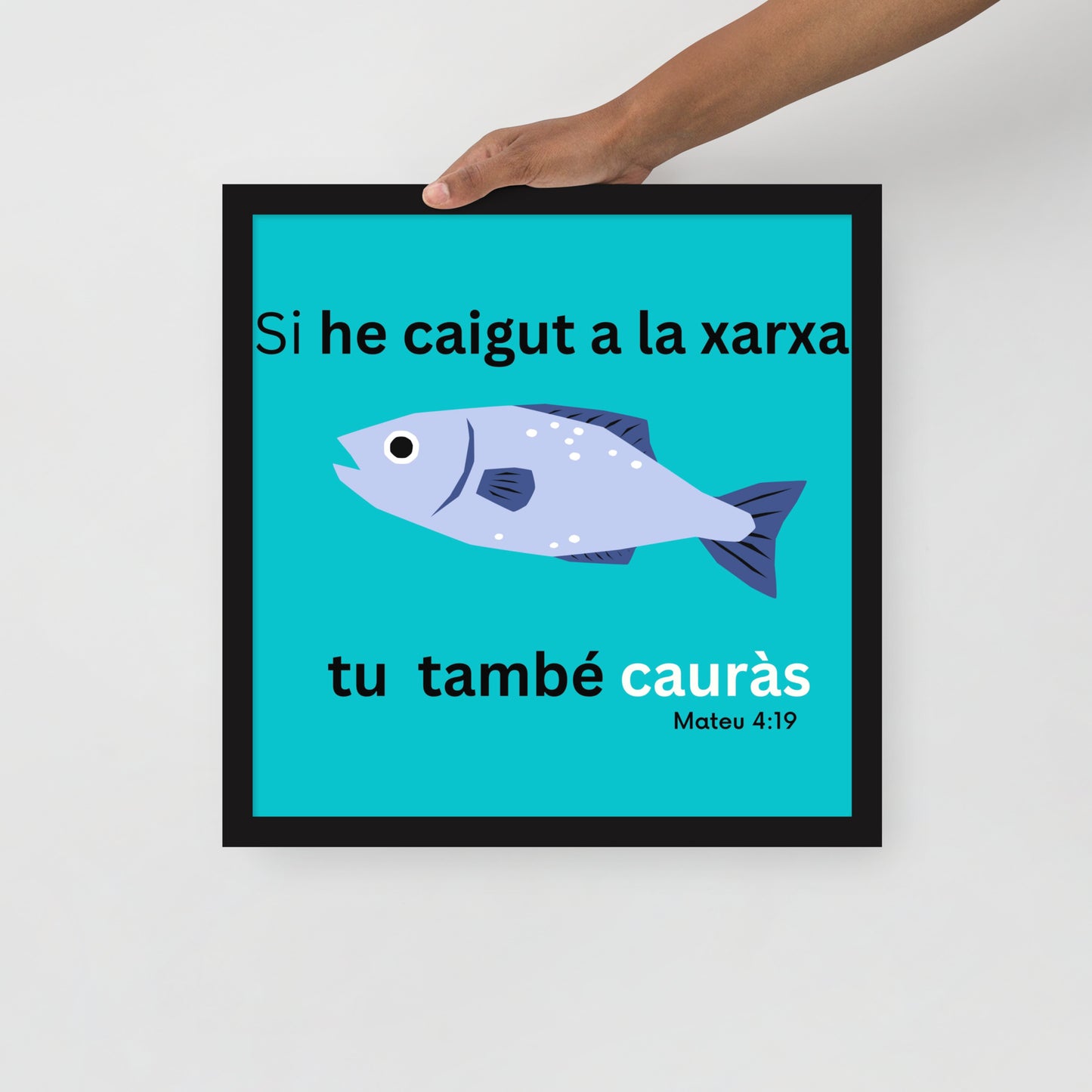 Cartell emmarcat - Si he caigut a la xarxa