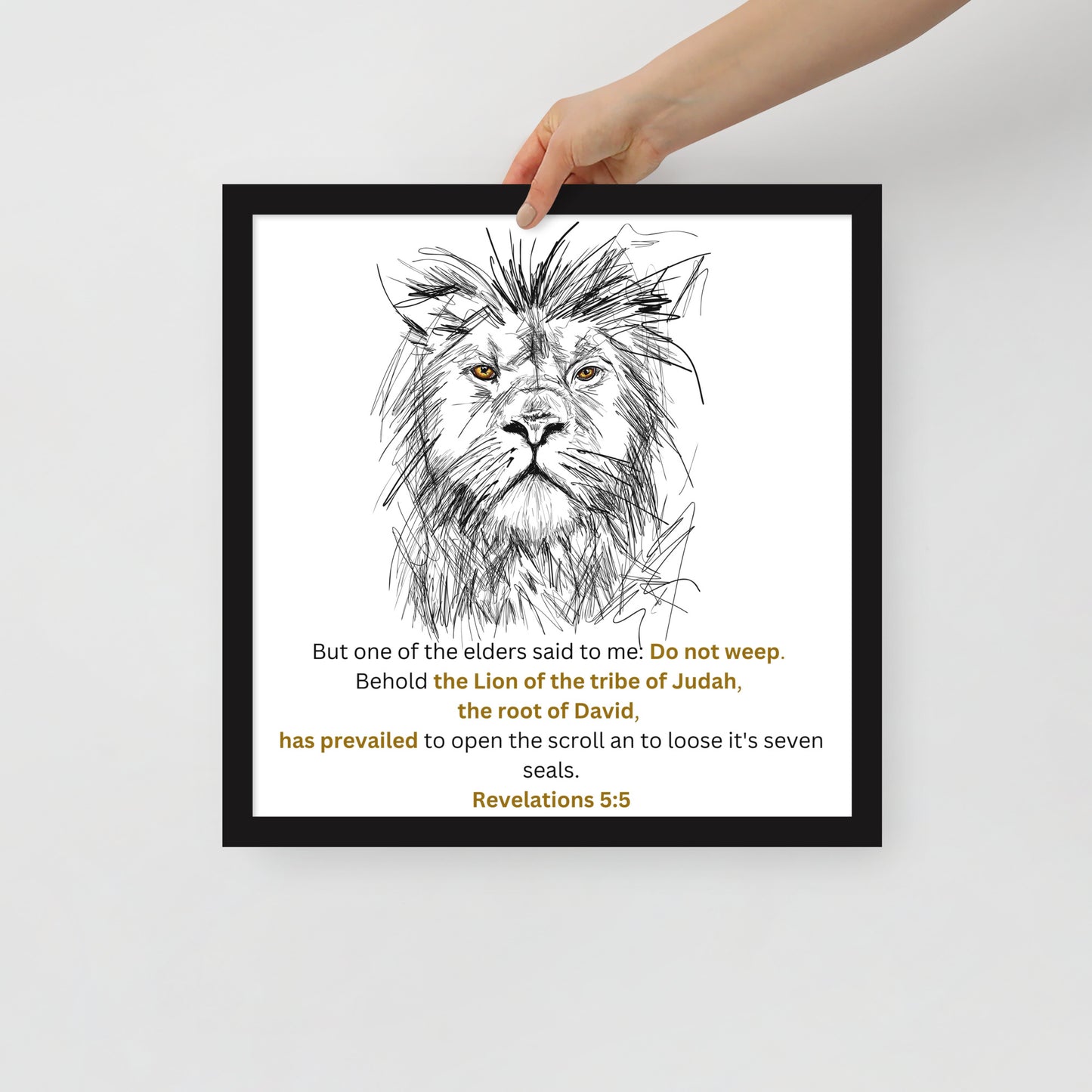 Framed poster - Lion of Judah