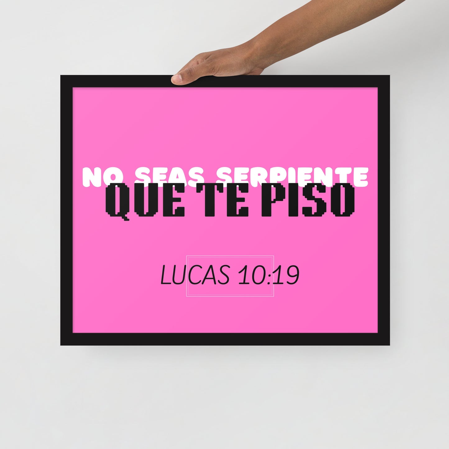Póster con marco - No seas serpiente