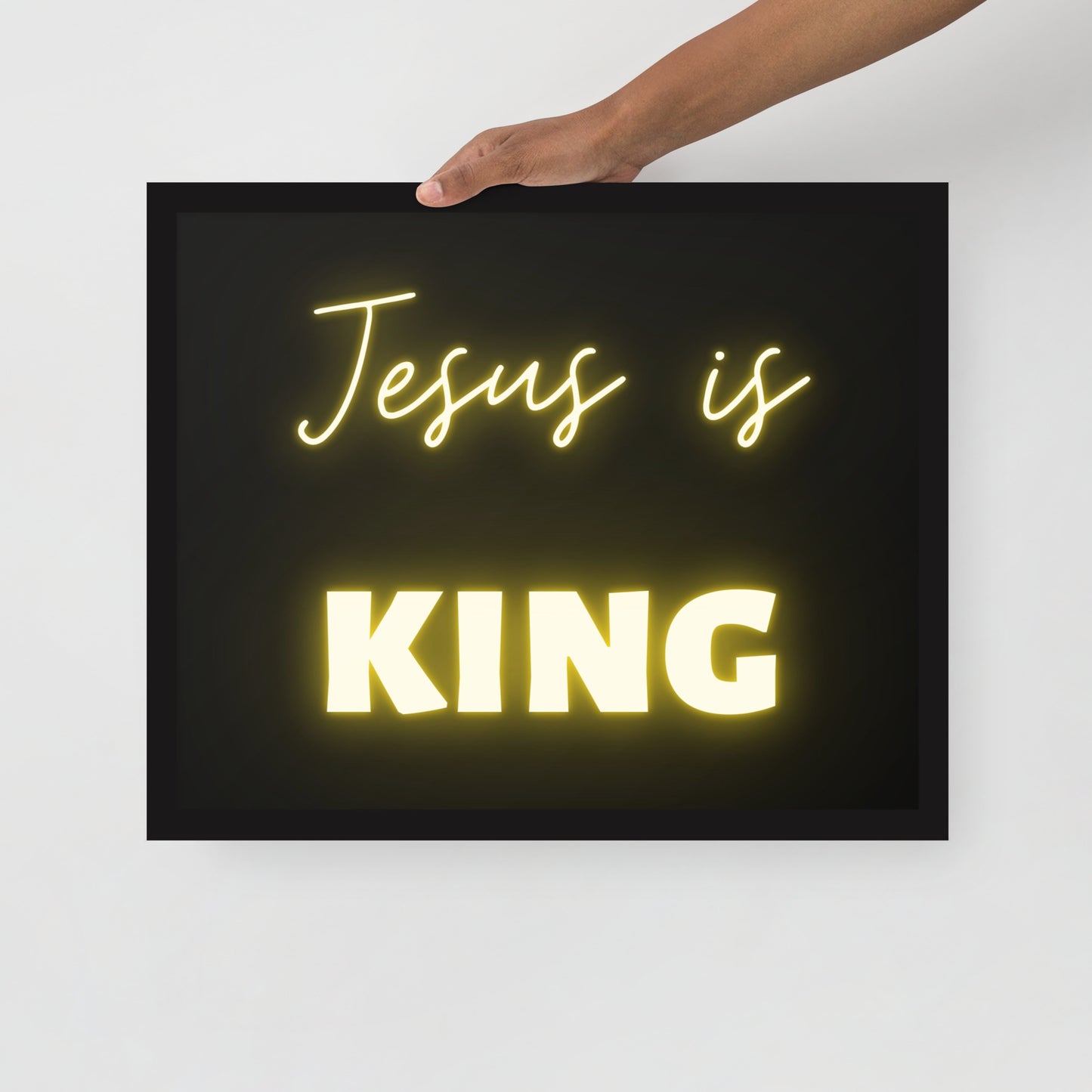 Framed poster - Jesus is King