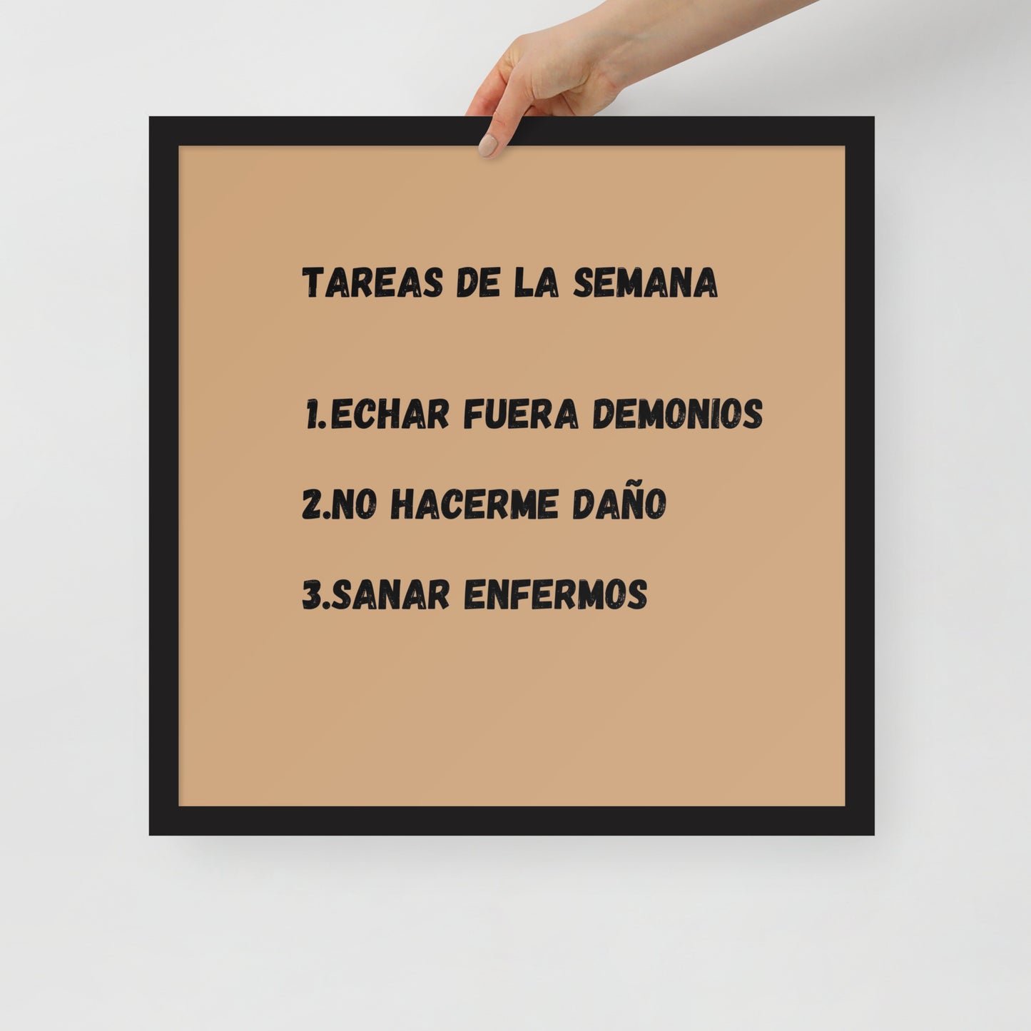 Póster con marco - Tareas de la semana
