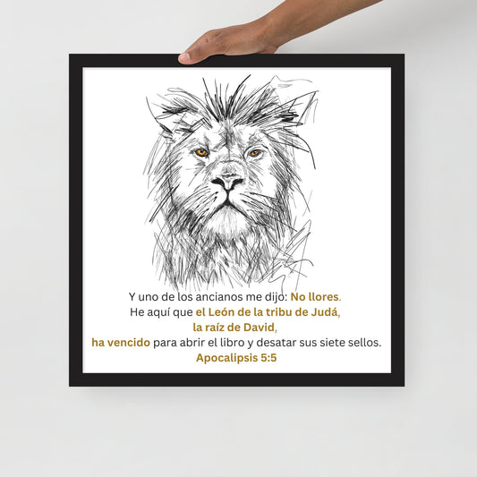 Póster con marco - León de Judá