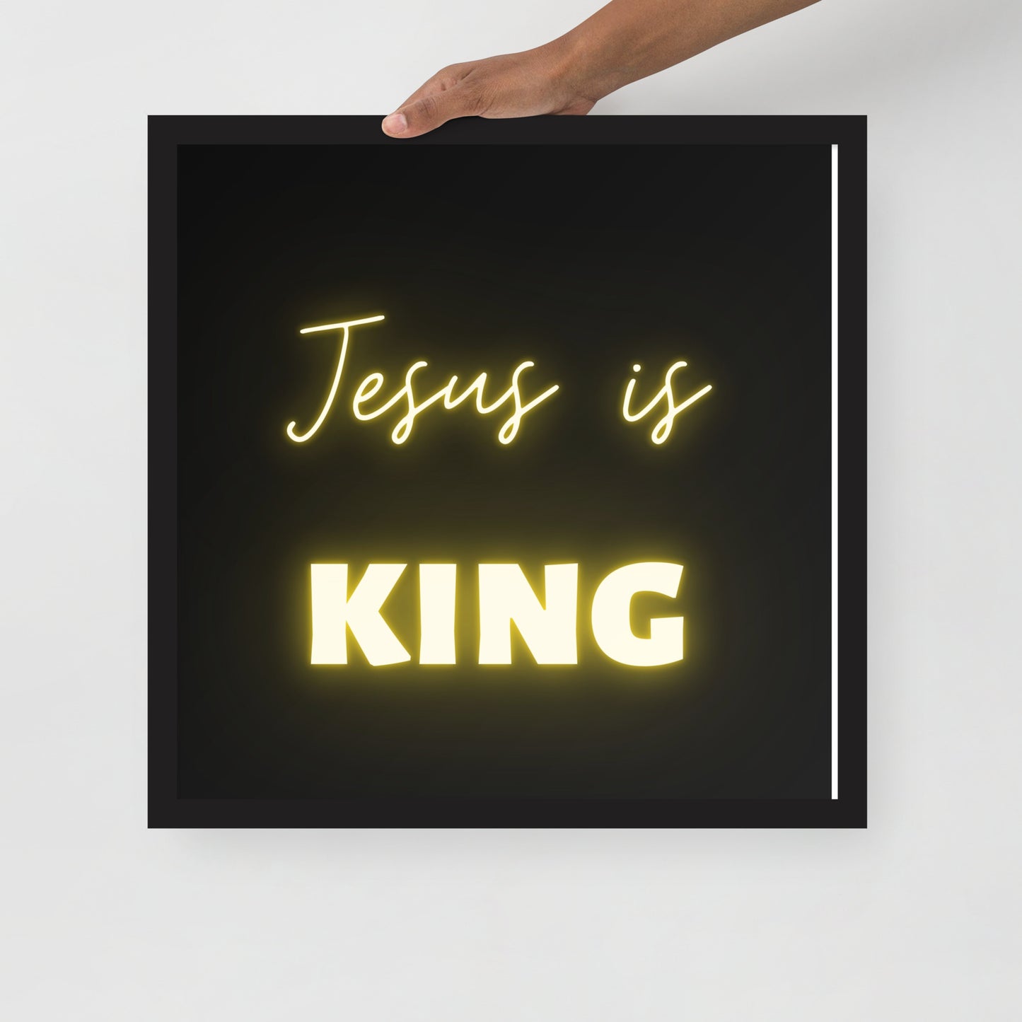 Framed poster - Jesus is King