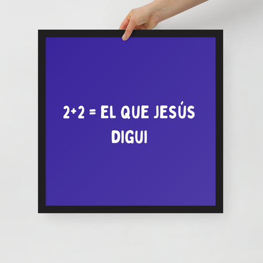 Cartell enmarcat - 2+2
