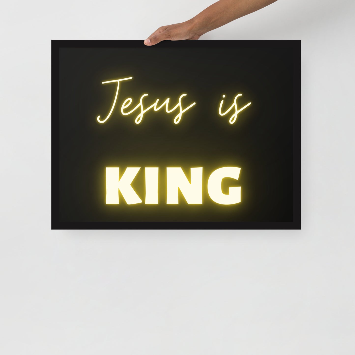 Framed poster - Jesus is King