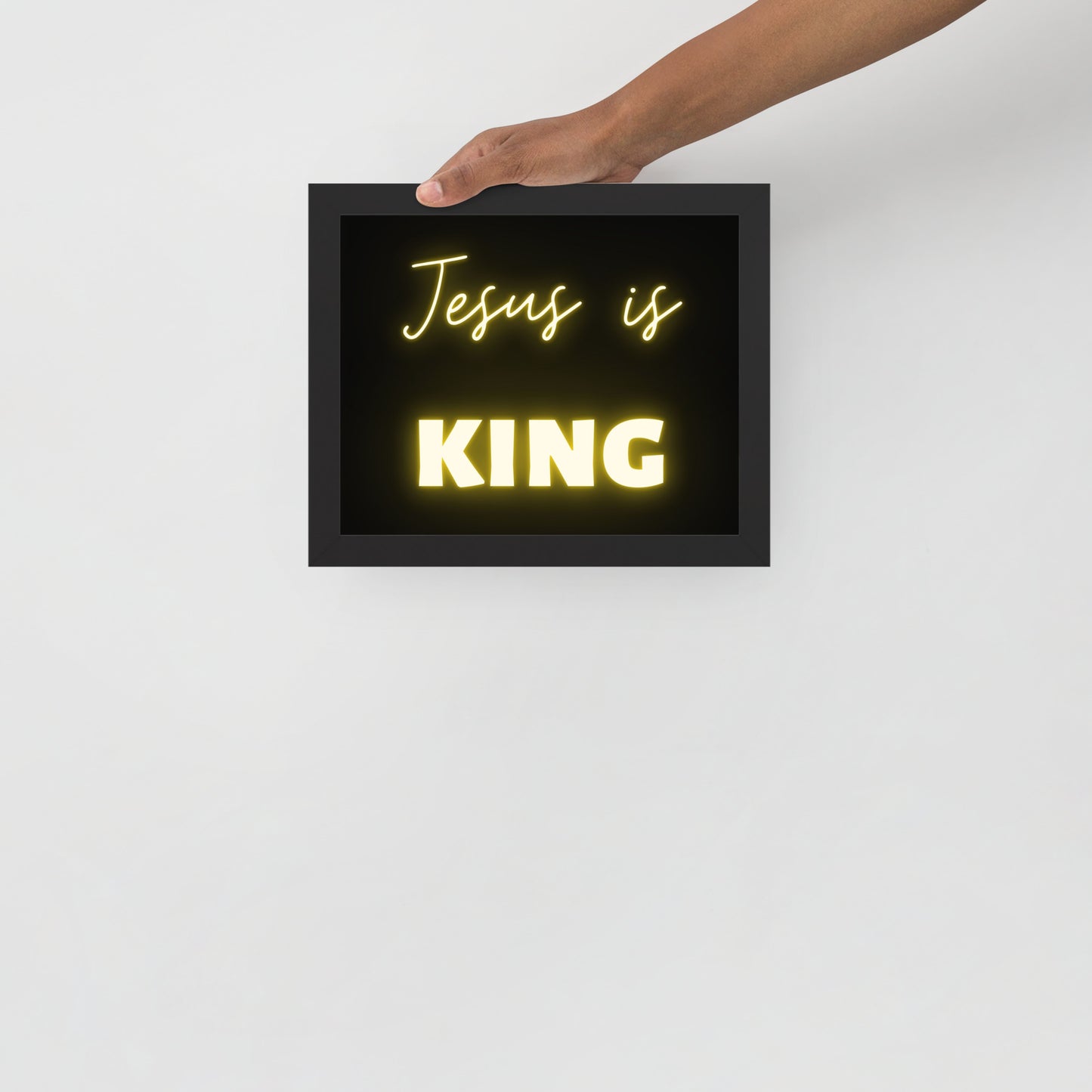 Framed poster - Jesus is King