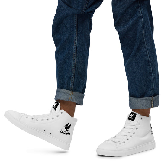 Zapatillas de lona de caña alta para hombre