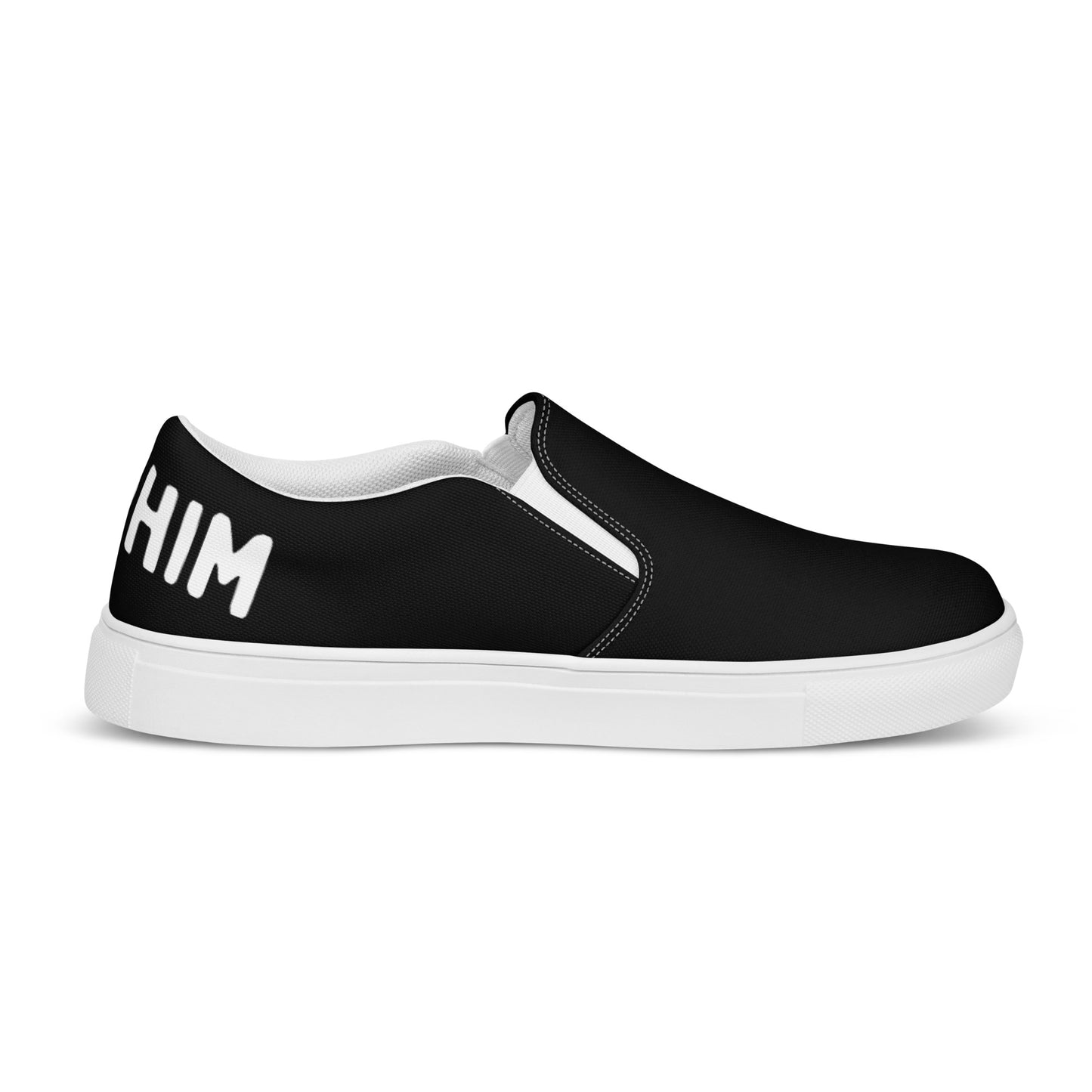 Zapatillas de lona sin cordones para hombre