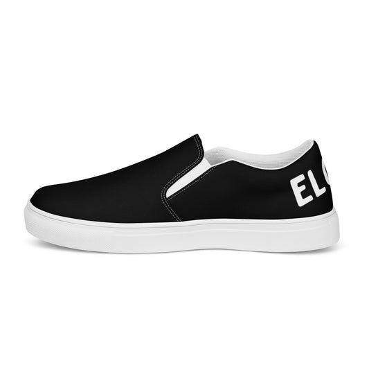Zapatillas de lona sin cordones para hombre