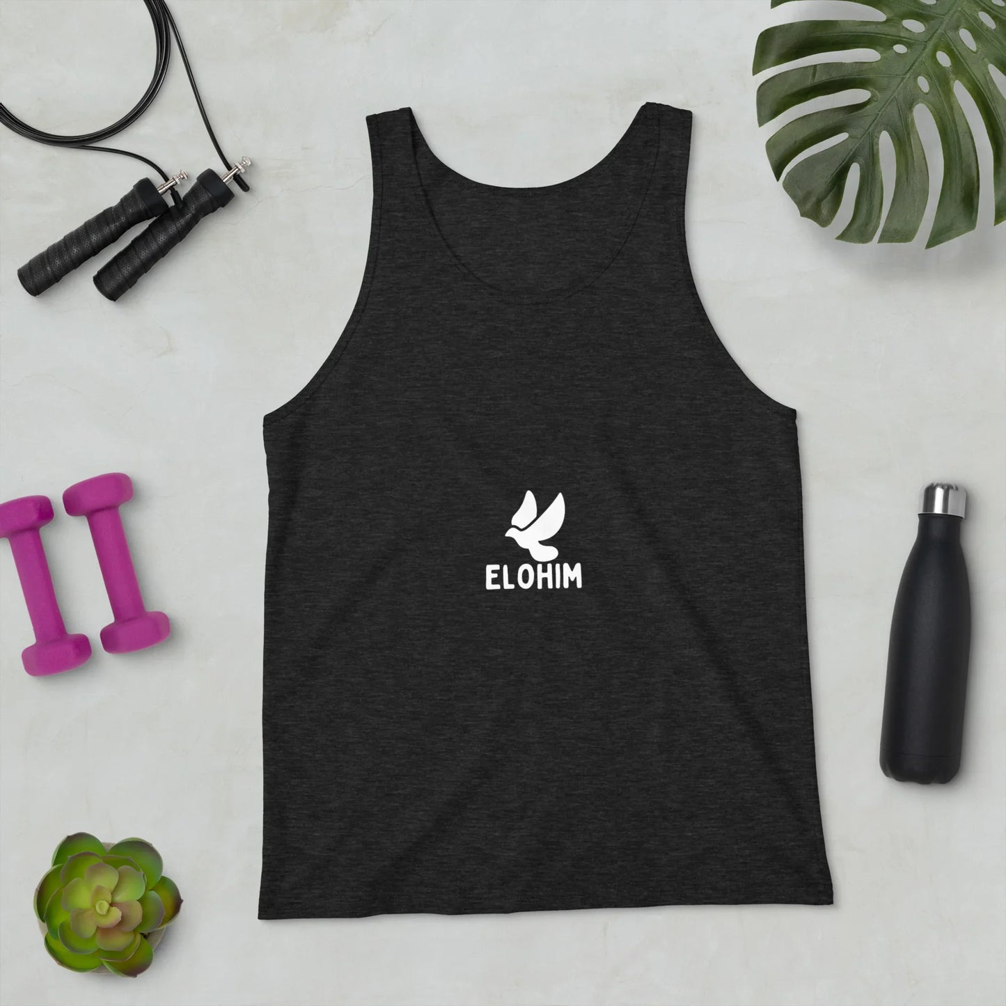 Camiseta sin mangas negra Elohim, Ropa Cristiana, Camisetas Cristianas, Streetwear Cristiano