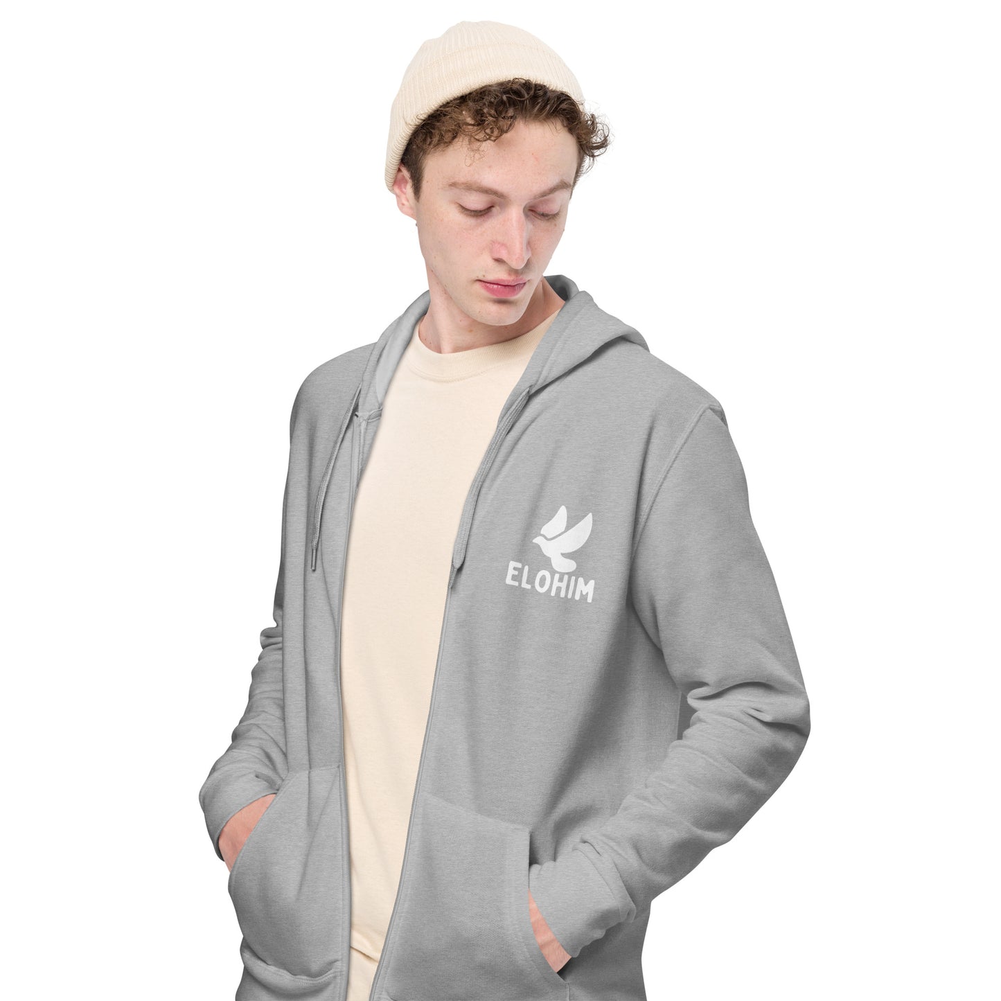 Sudadera con capucha y cremallera unisex