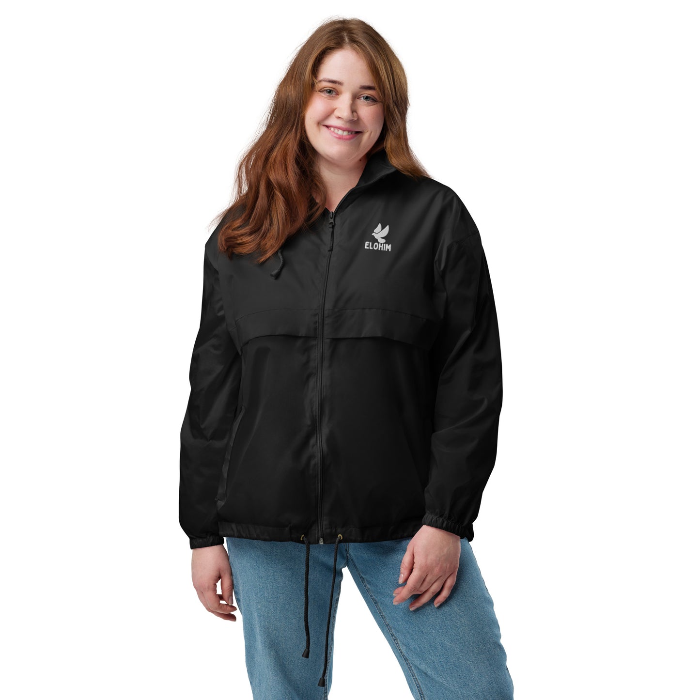 Cortavientos negro unisex Elohim