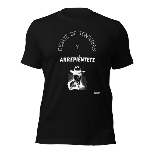Camiseta de manga corta unisex - Arrepiéntete