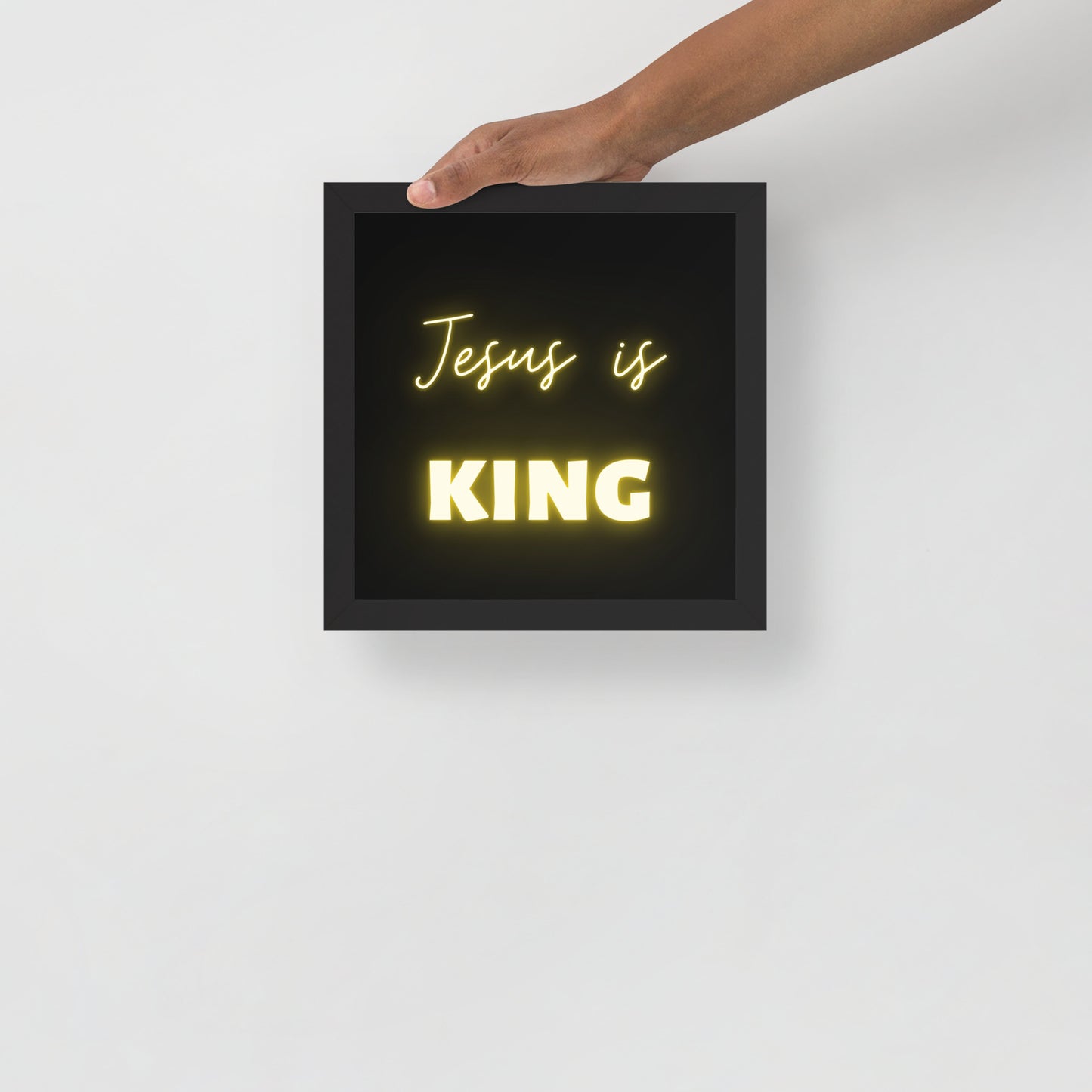 Framed poster - Jesus is King