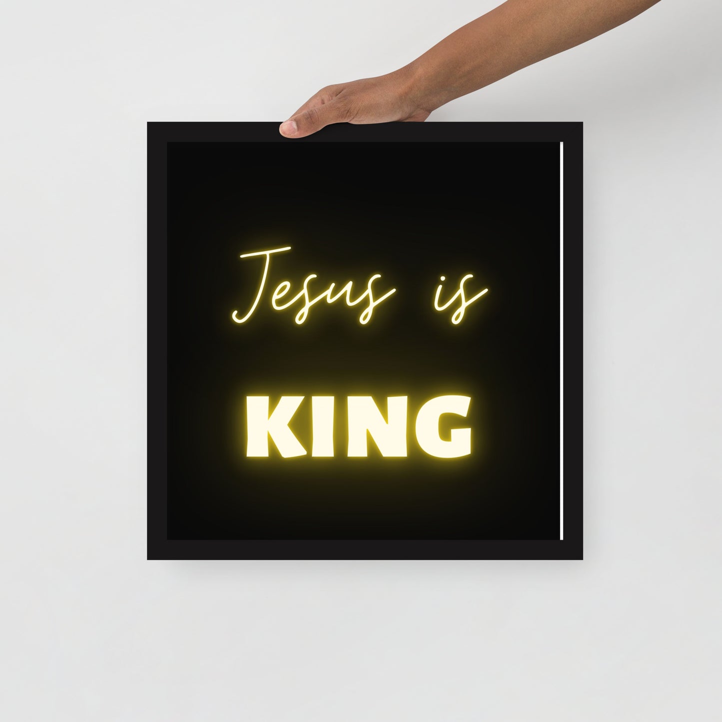 Framed poster - Jesus is King