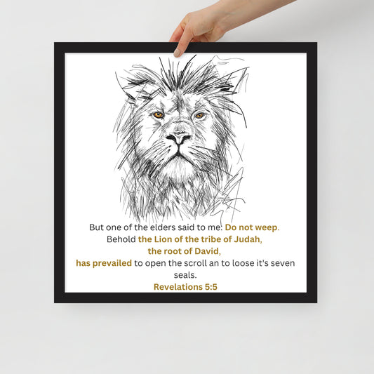 Framed poster - Lion of Judah